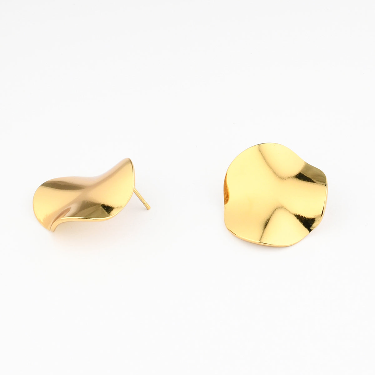 Boucles d'oreilles rondes acier inoxydable