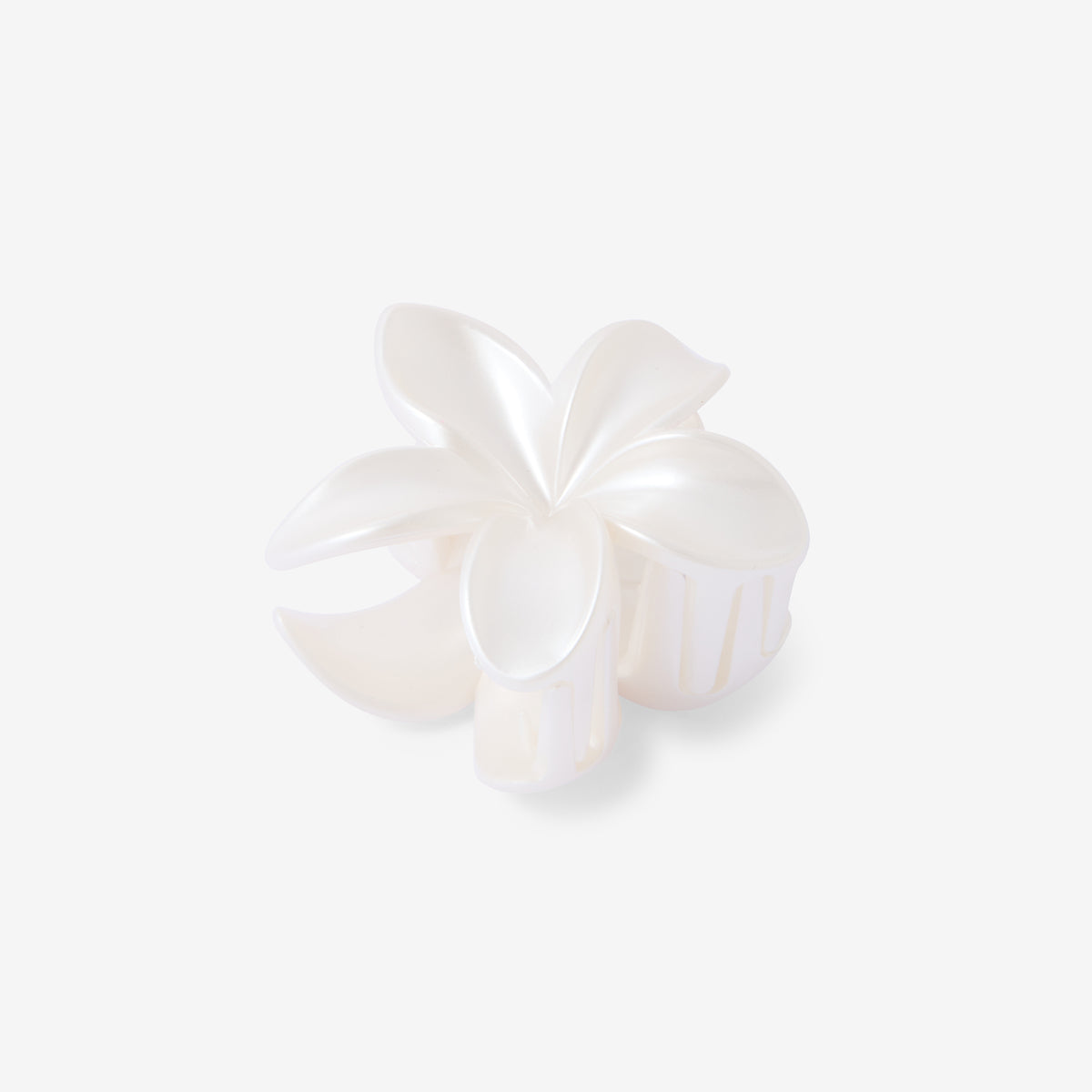 Pince à cheveux fleur ivoire