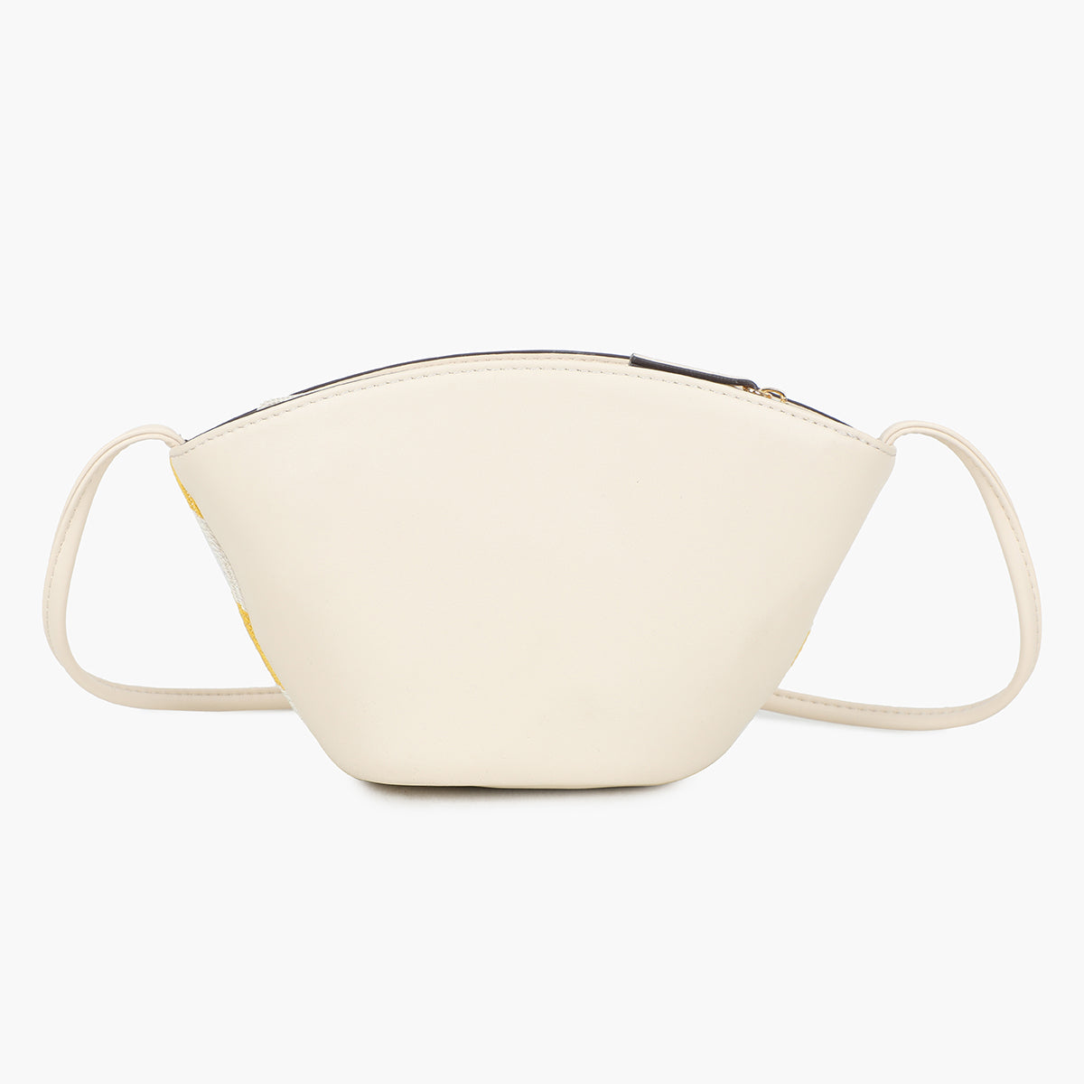 Petit panier étoile de mer à rayures jaune et blanc