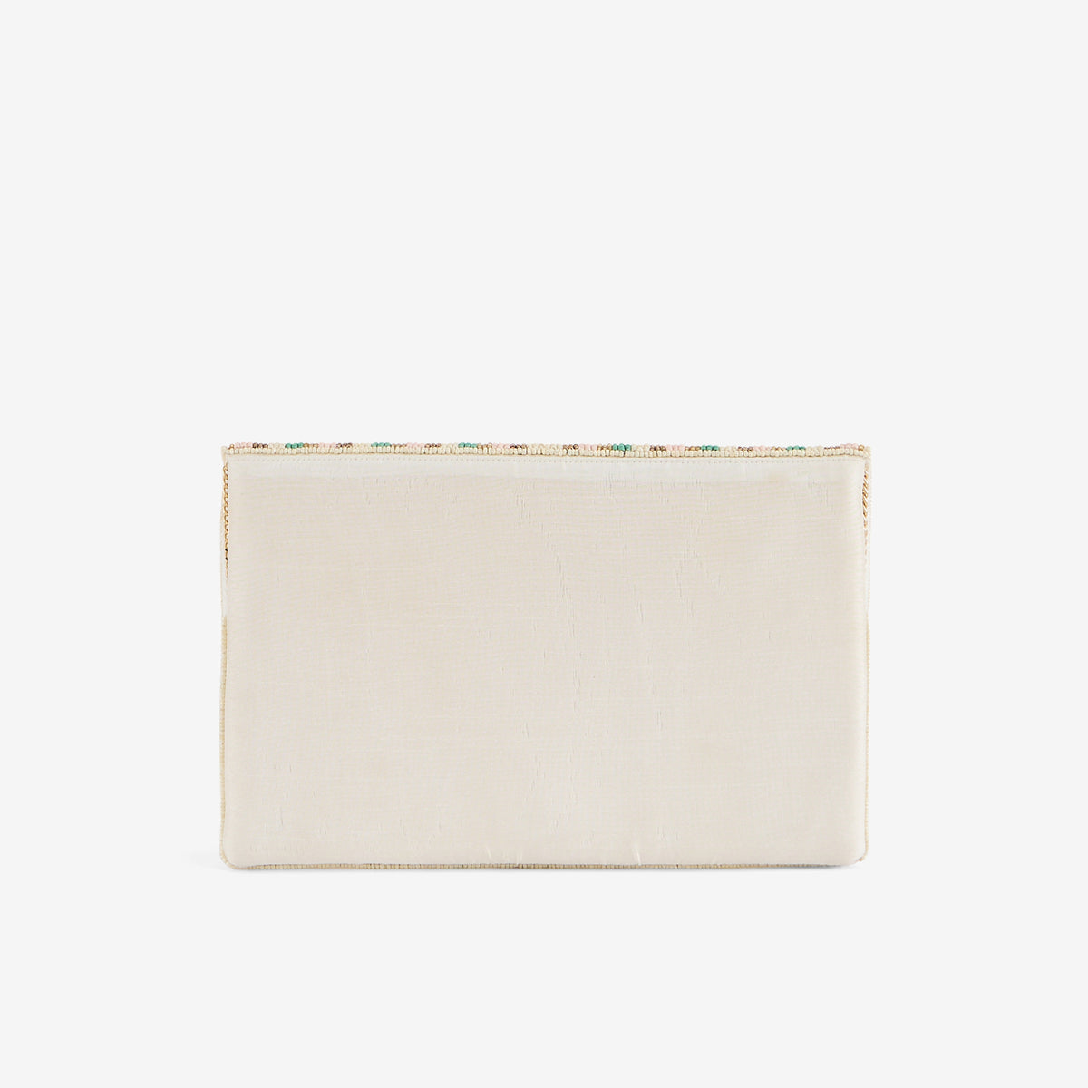 Pochette à rayures perlées