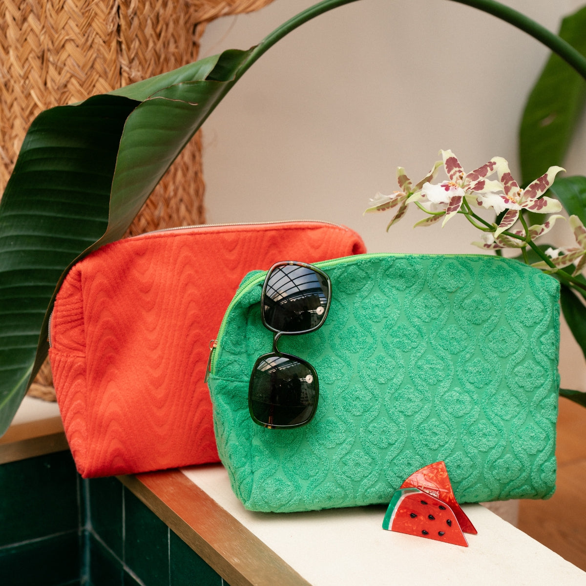 Trousse éponge corail