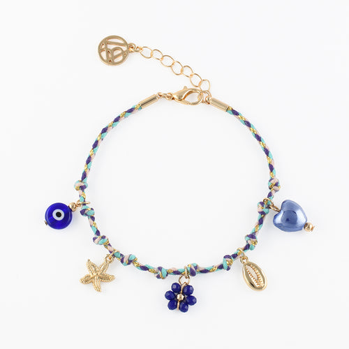 BRACELET CORDON AVEC CHARMS