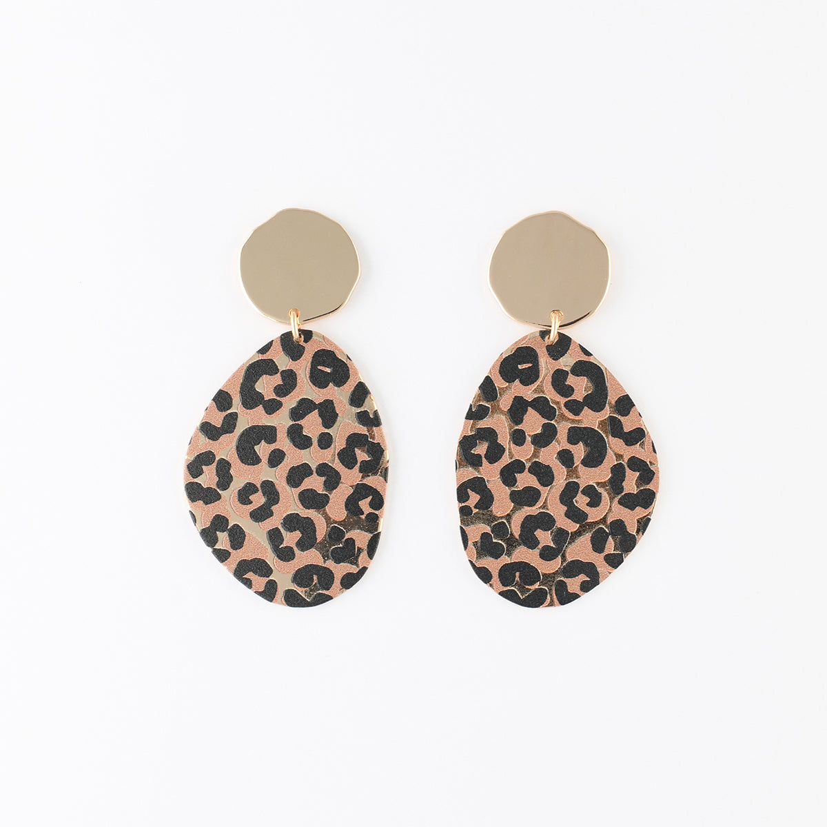 Boucles d'oreilles Balagane imprimé léopard