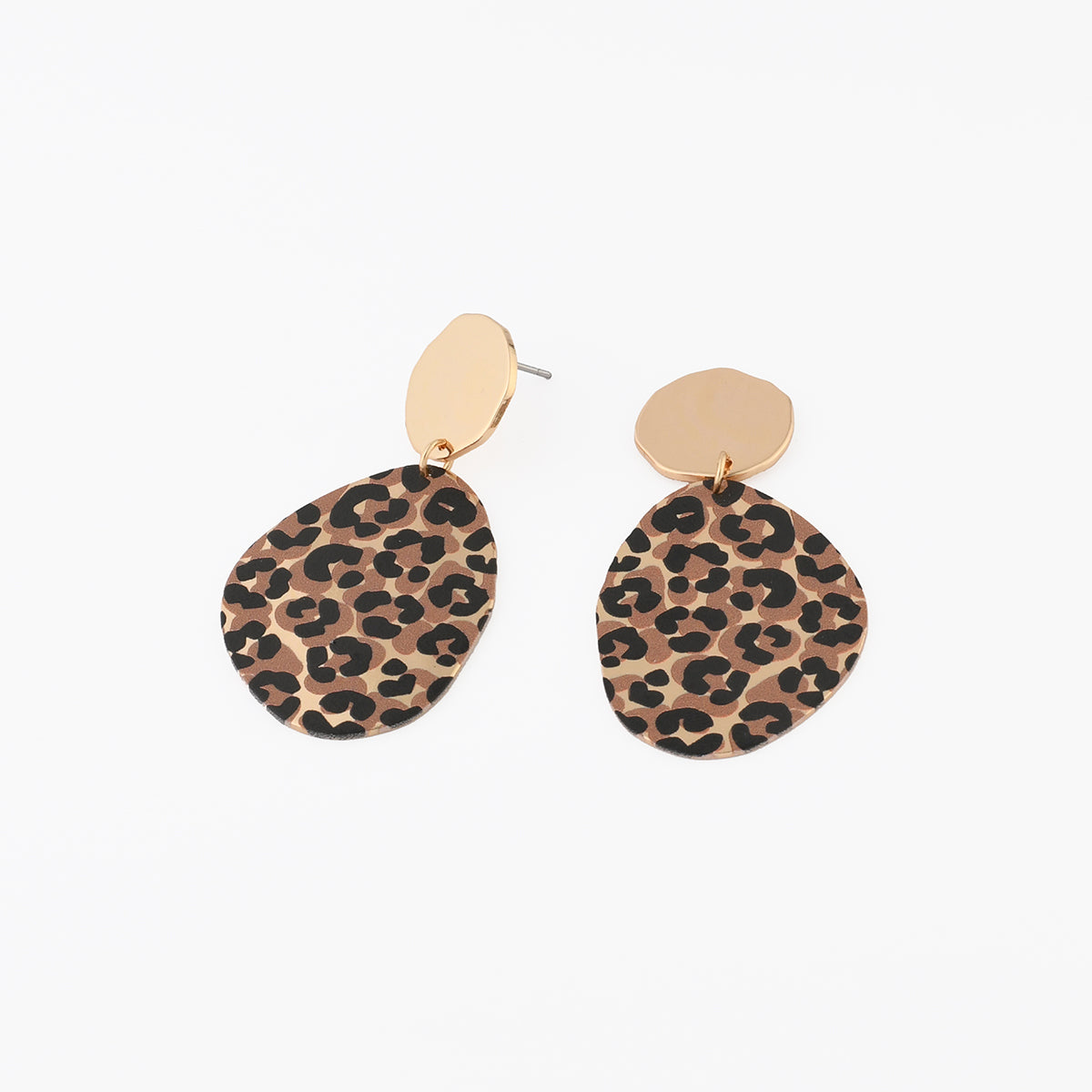 Boucles d'oreilles Balagane imprimé léopard