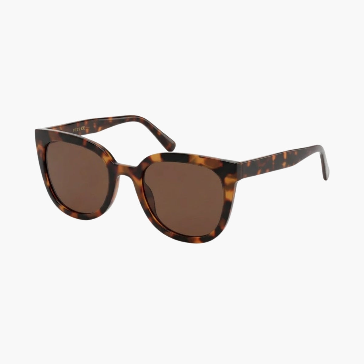 Lunettes de soleil écaille marron forme papillon