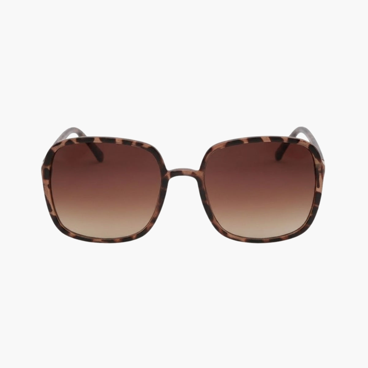 Lunettes de soleil écaille marron forme carrée