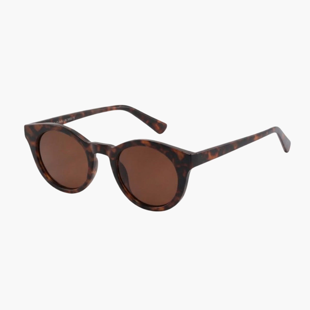 Lunettes de soleil écaille marron forme pantos