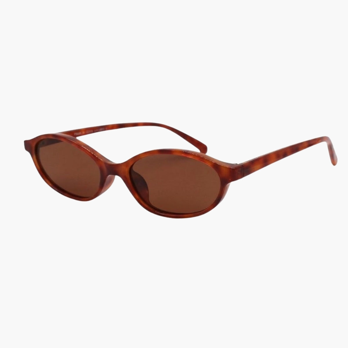 Lunettes de soleil orange écaille forme ovale