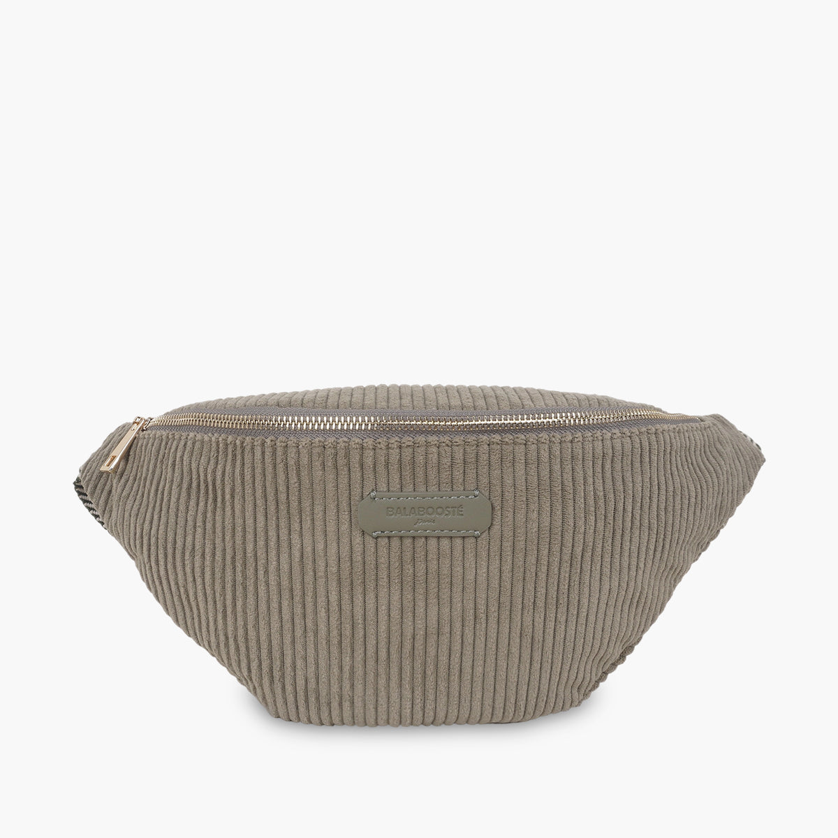 Sac banane effet côtelé kaki