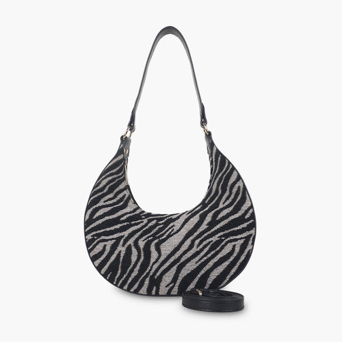 SAC PORTÉ ÉPAULE MOTIF ZÈBRE