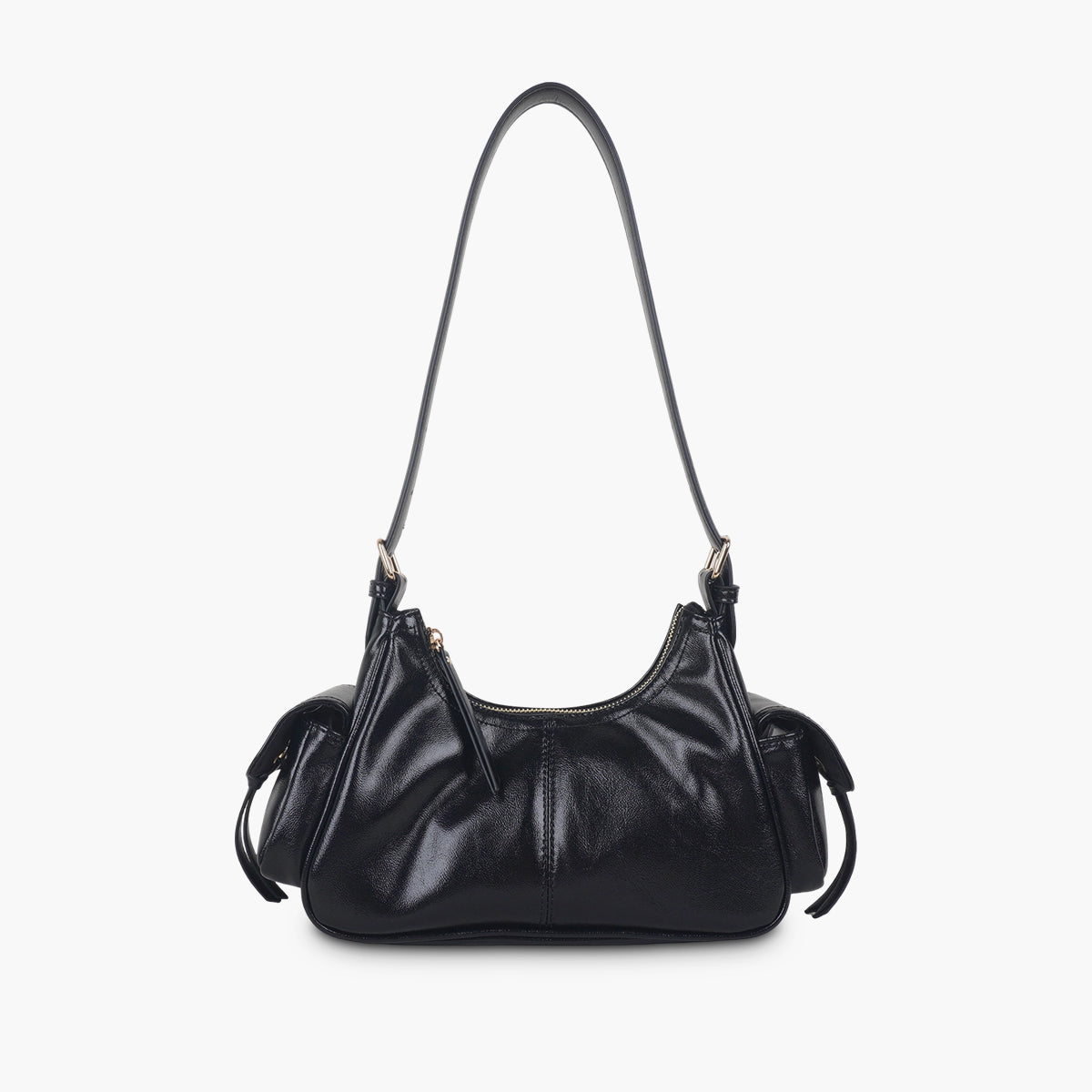 Sac porté épaule noir à poches