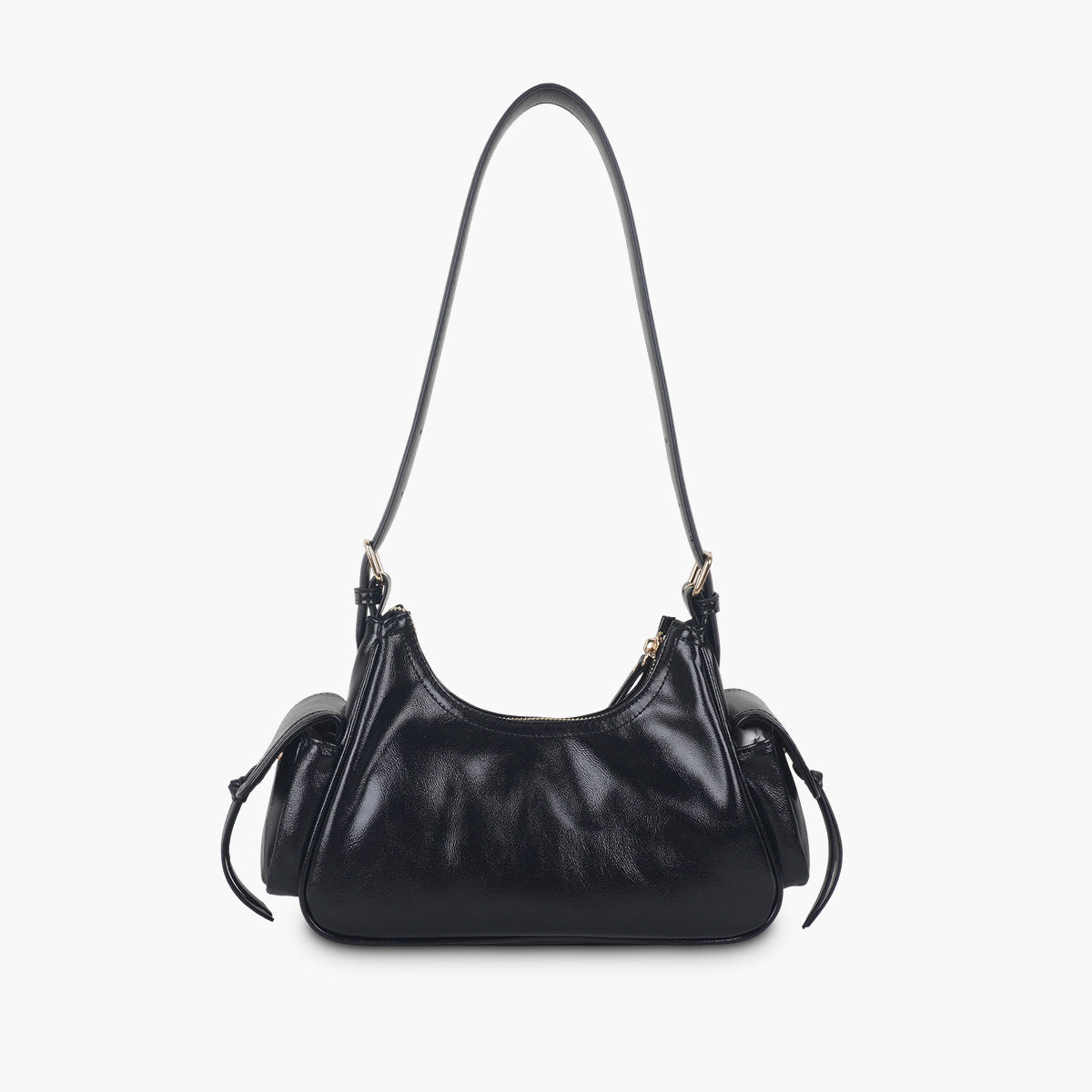 Sac porté épaule noir à poches