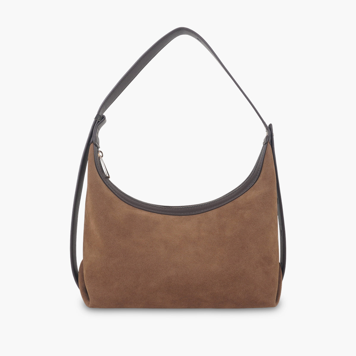 Sac hobo camel bimatière en suédine et simili cuir