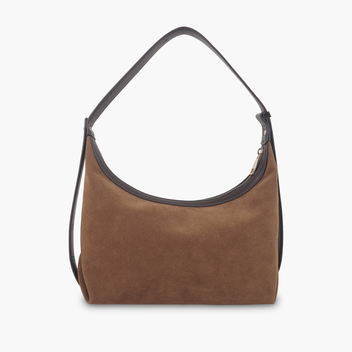 Sac hobo camel bimatière en suédine et simili cuir