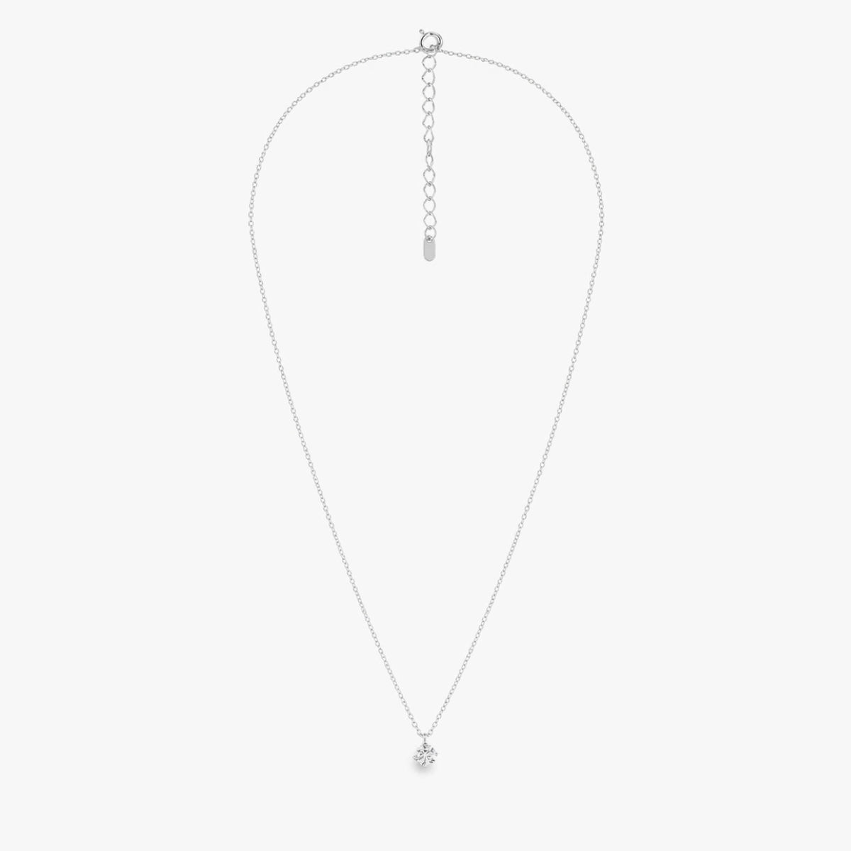 Collier argent garanti pendentif de zirconium