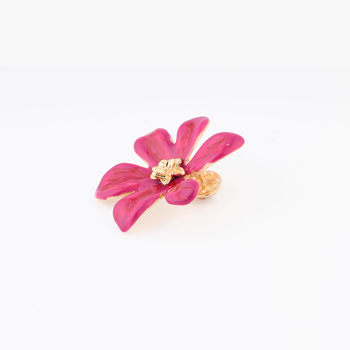 Pin's fleur rose fuchsia