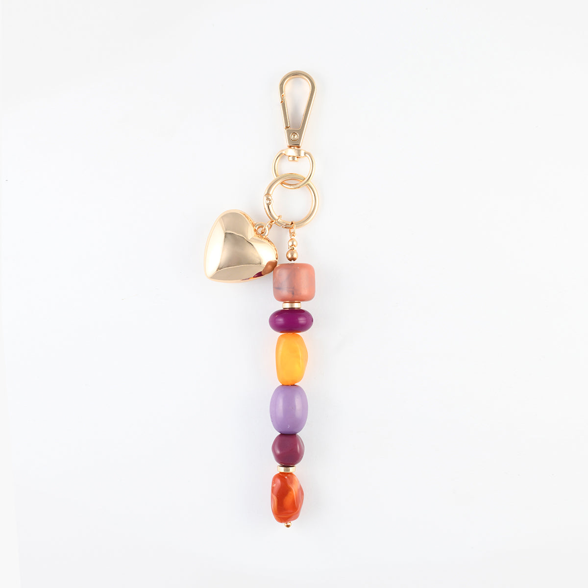 Porte-clés perles multicolores