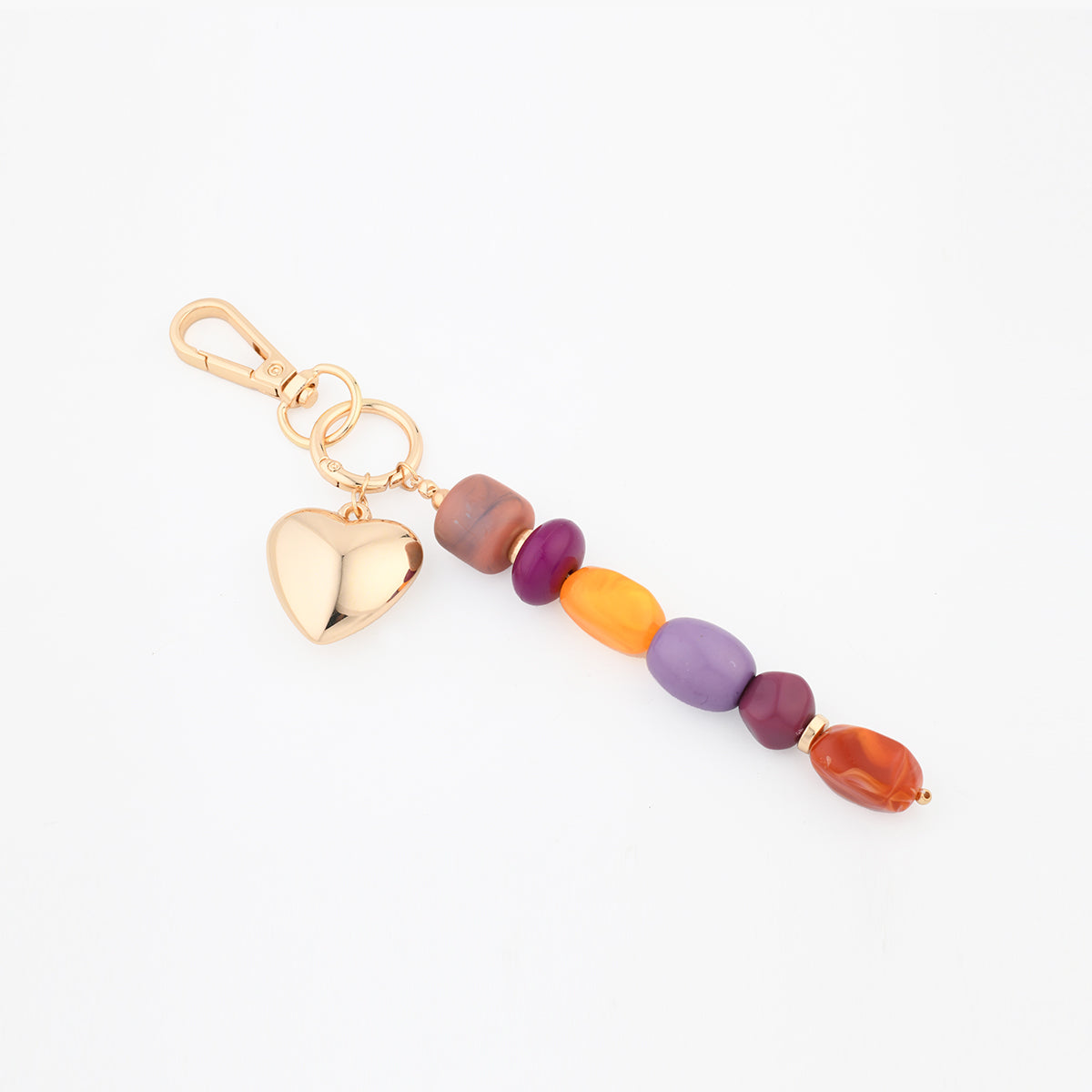 Porte-clés perles multicolores