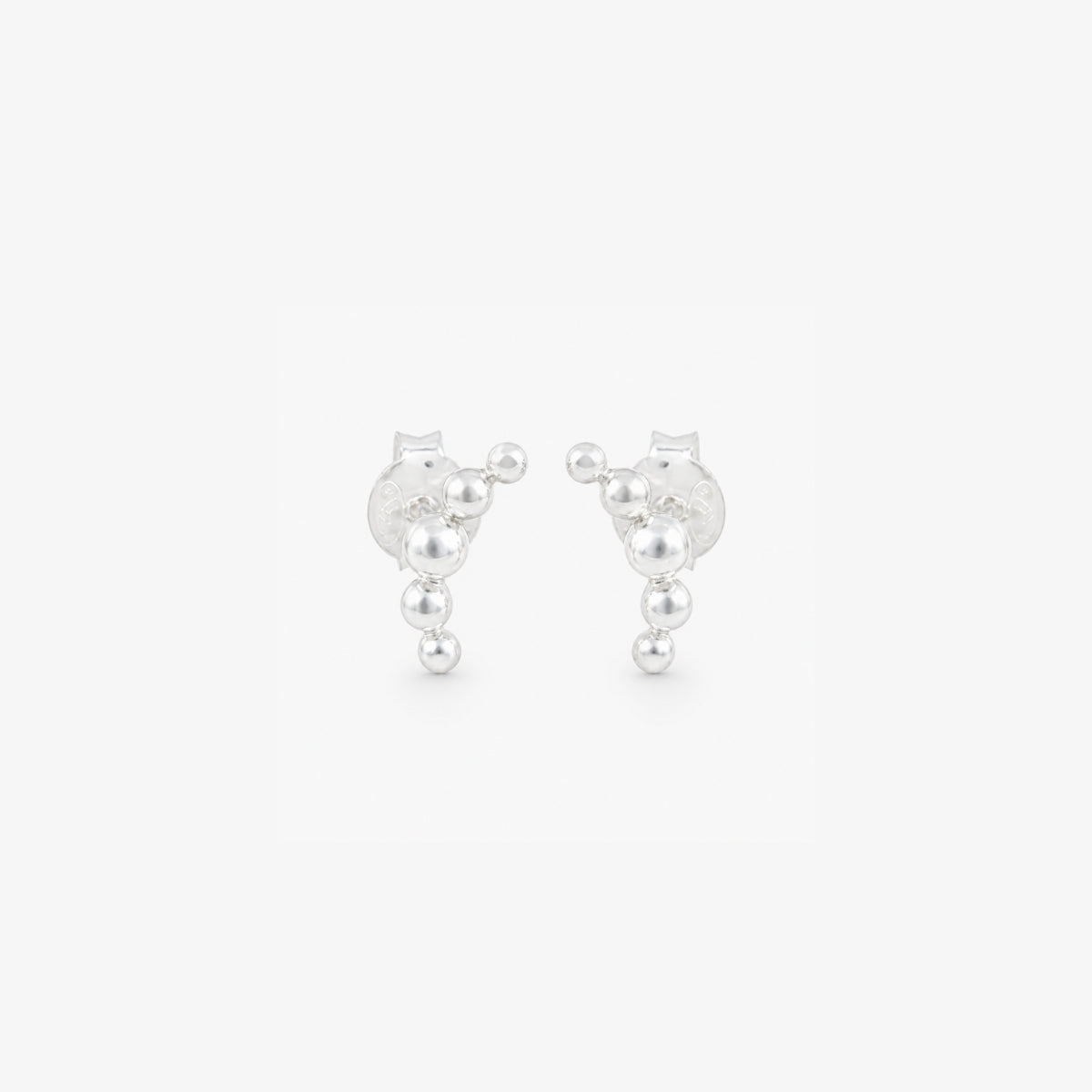 Puces d'oreilles boules argent 925