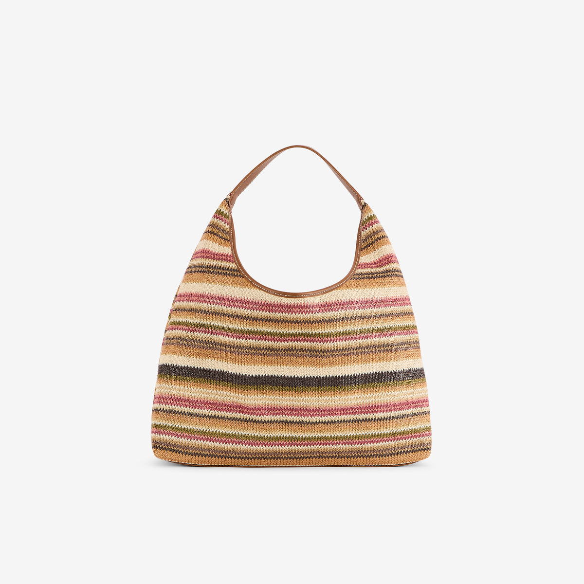 Sac hobo rayé mutlicolore
