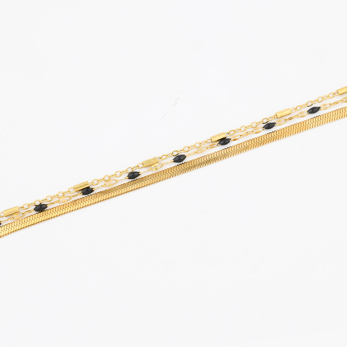 Bracelet multi chaînes en acier inoxydable