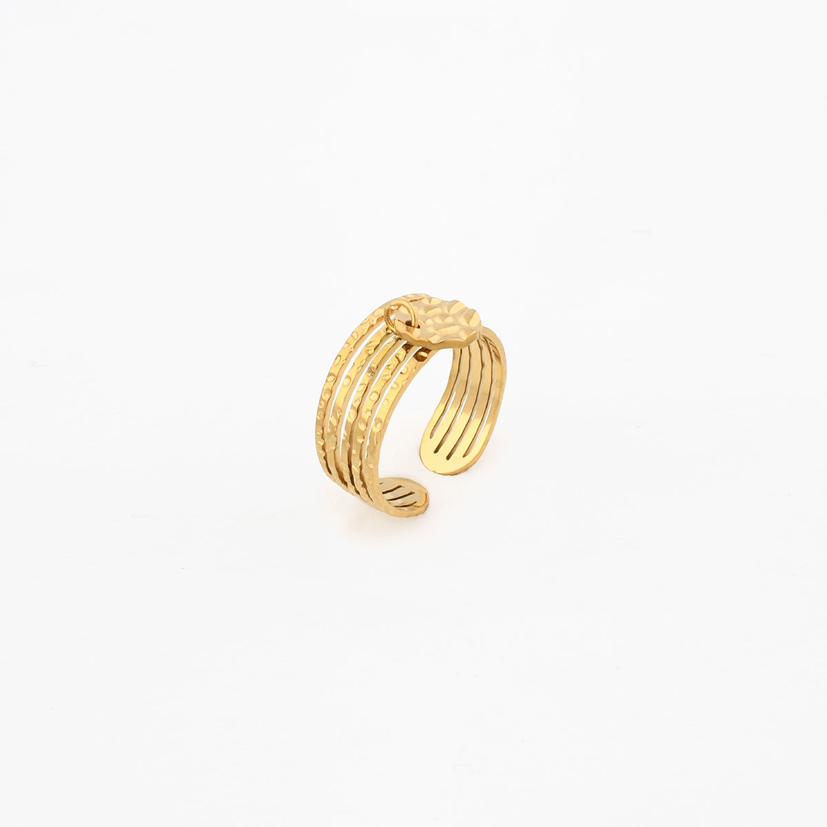 Bague pampille en acier inoxydable