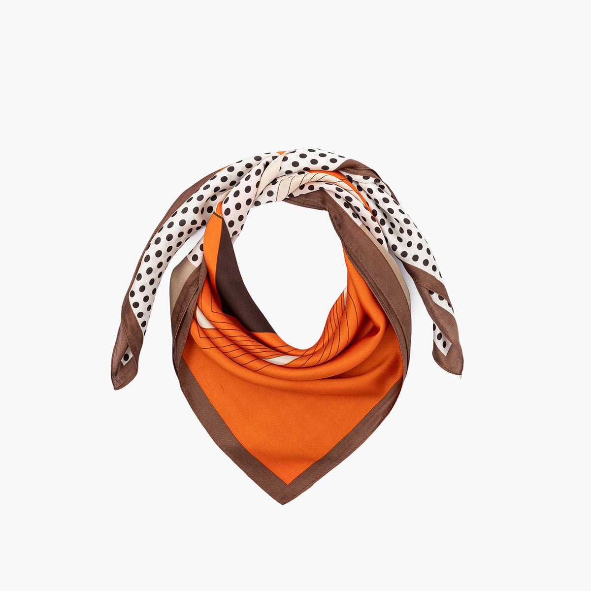 Foulard carré à motif géométrique