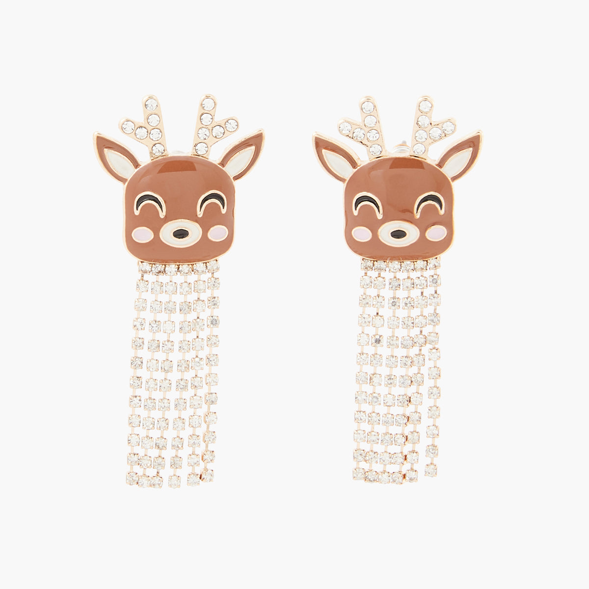 Boucles d'oreilles Noël tête de renne