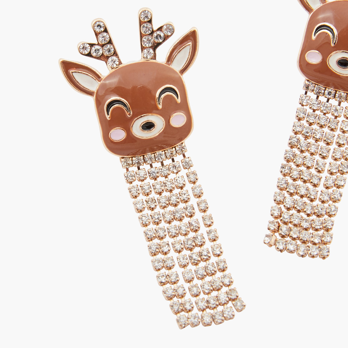 Boucles d'oreilles Noël tête de renne