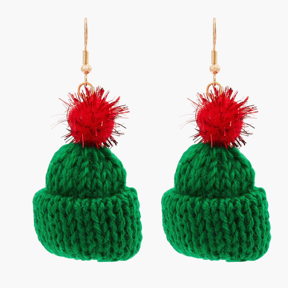 Boucles d'oreilles bonnets de Noël