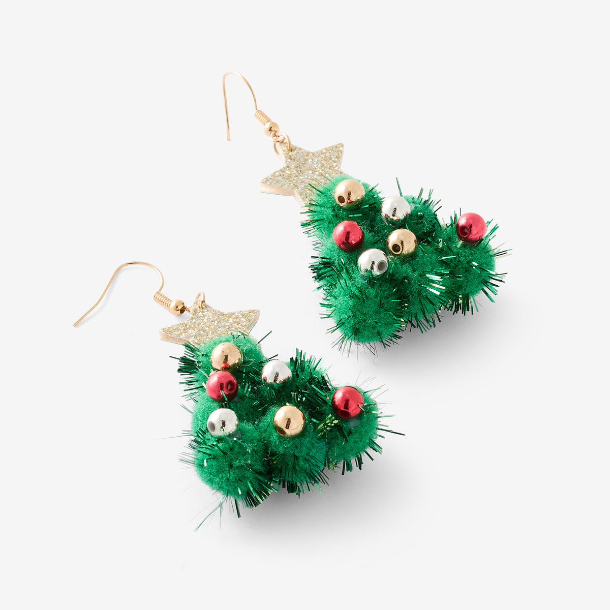 Boucles d'oreilles sapin de Noël