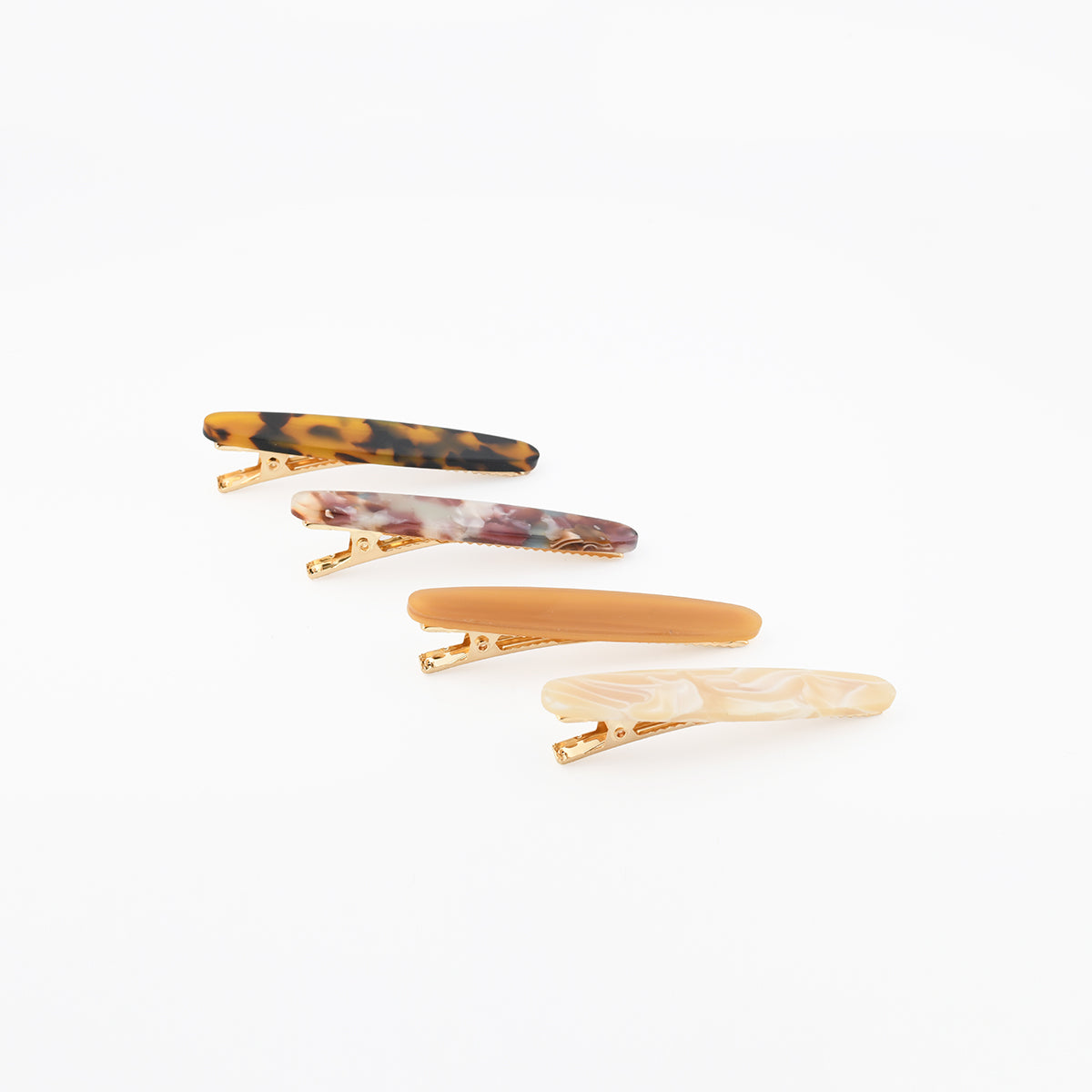 Set de 4 barrettes multicolore