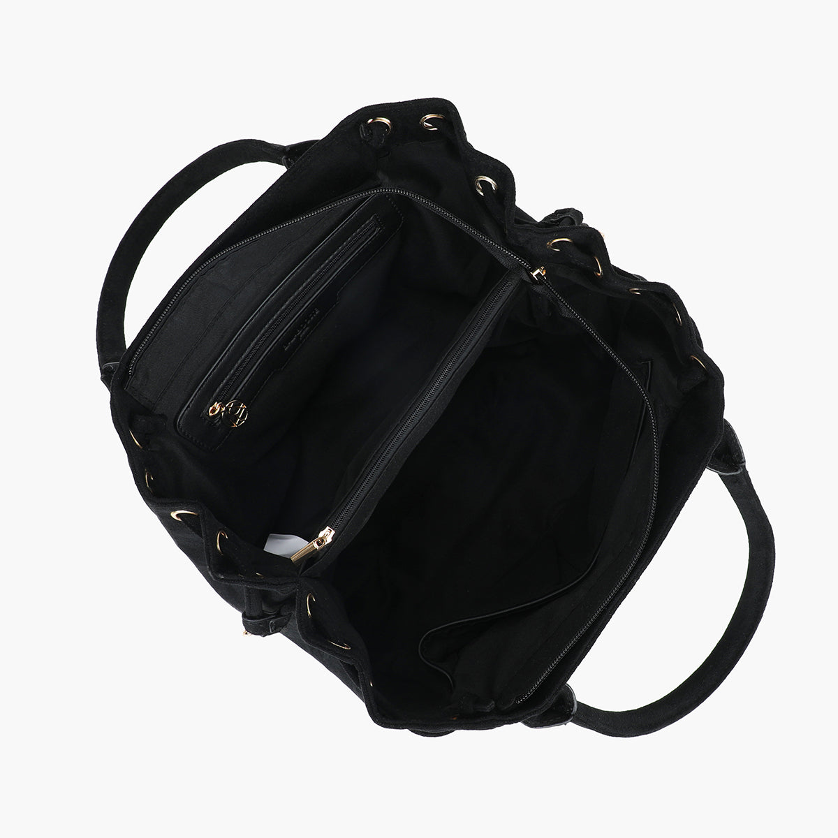 Sac bowling en suédine noire