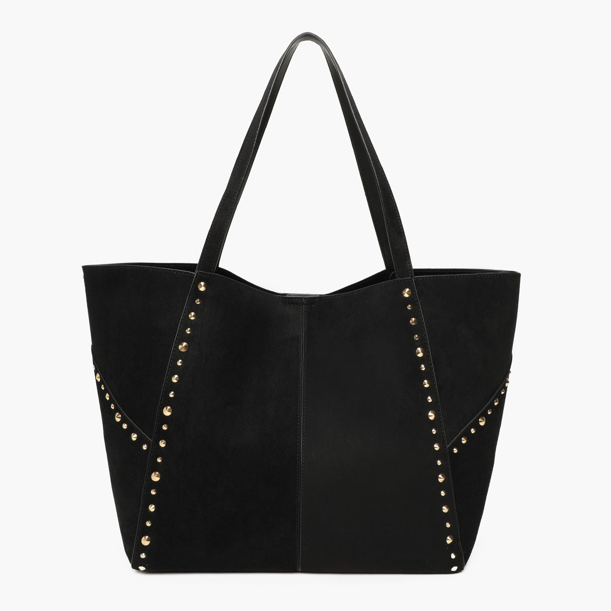 Sac cabas en suédine noir