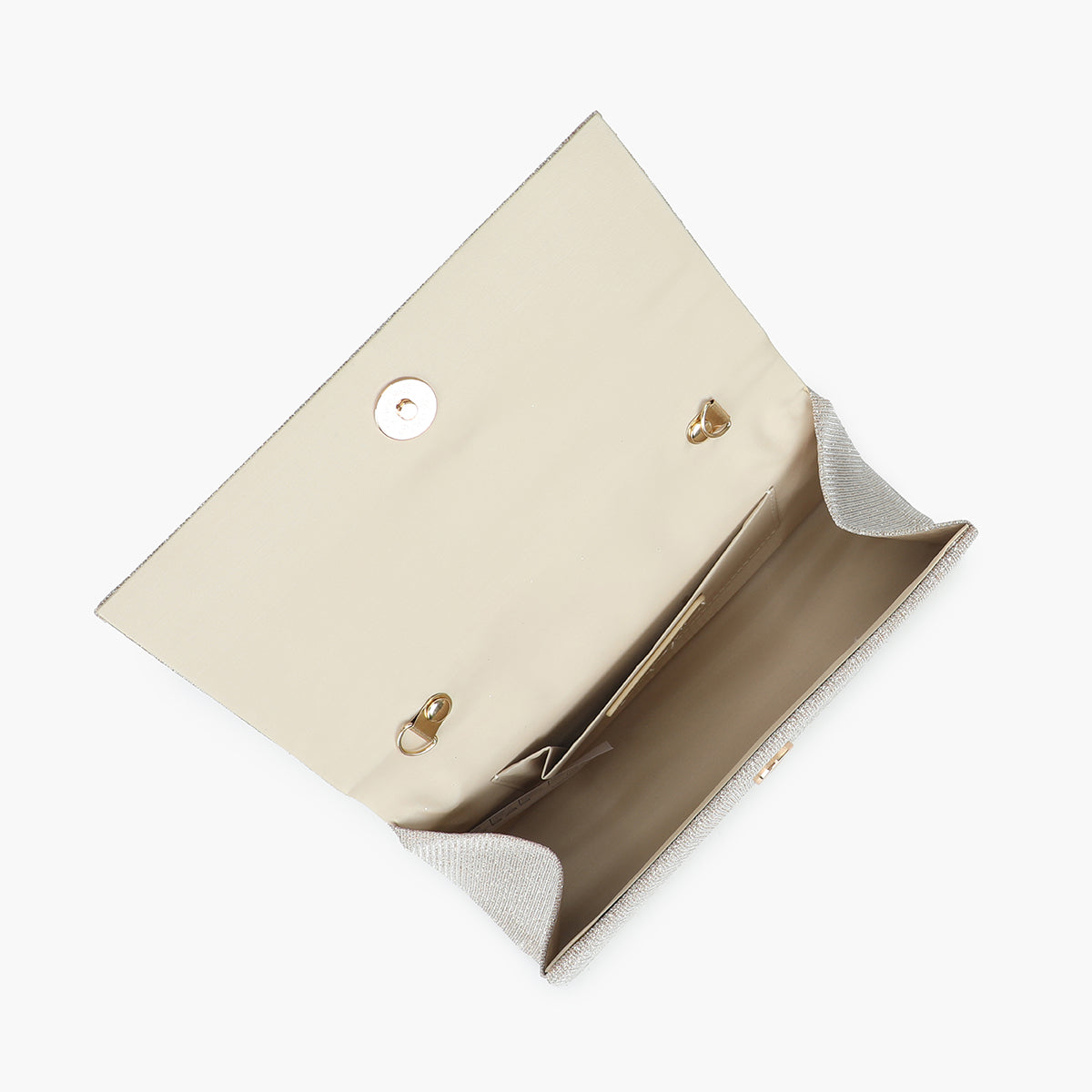 Sac à main pailleté doré