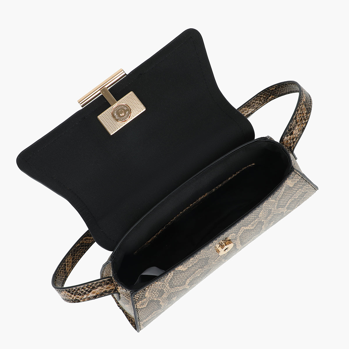 Petit sac trapèze effet python