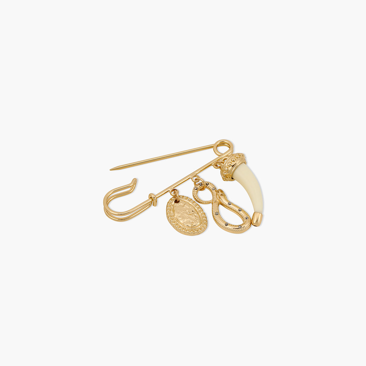 Broche épingle avec charms