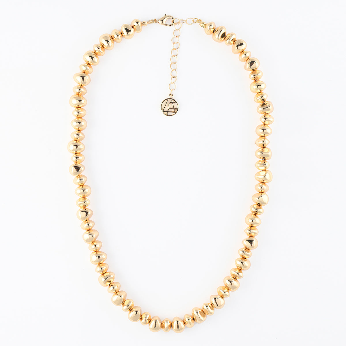Collier court petits galets - Collection Recyclée