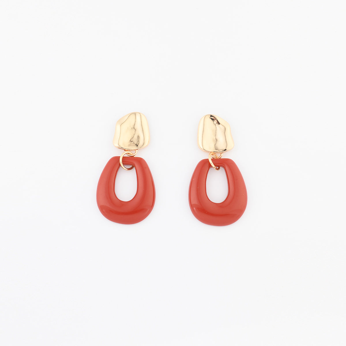 Boucles d'oreilles oranges vintage