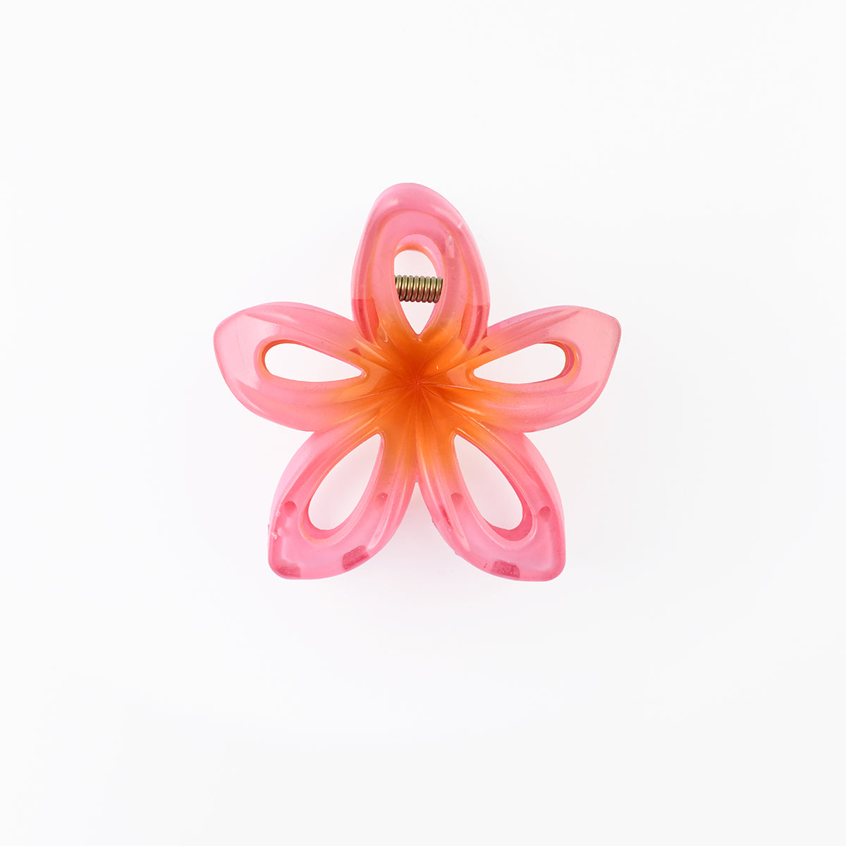 Pinces à cheveux fleur rose