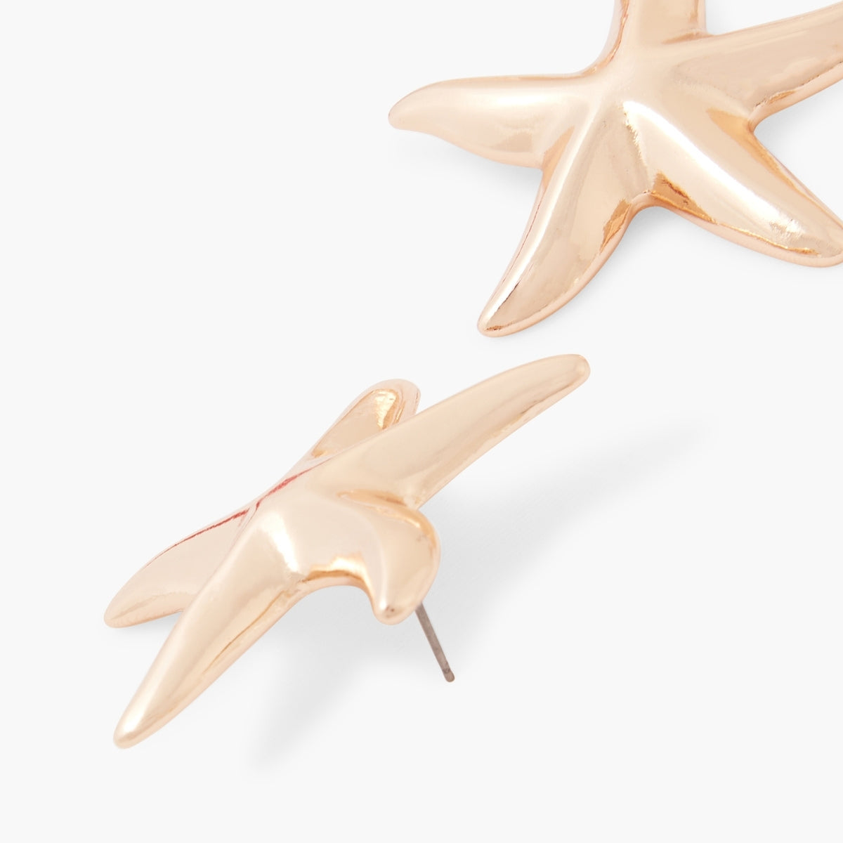 Boucles d'oreilles étoiles de mer dorées