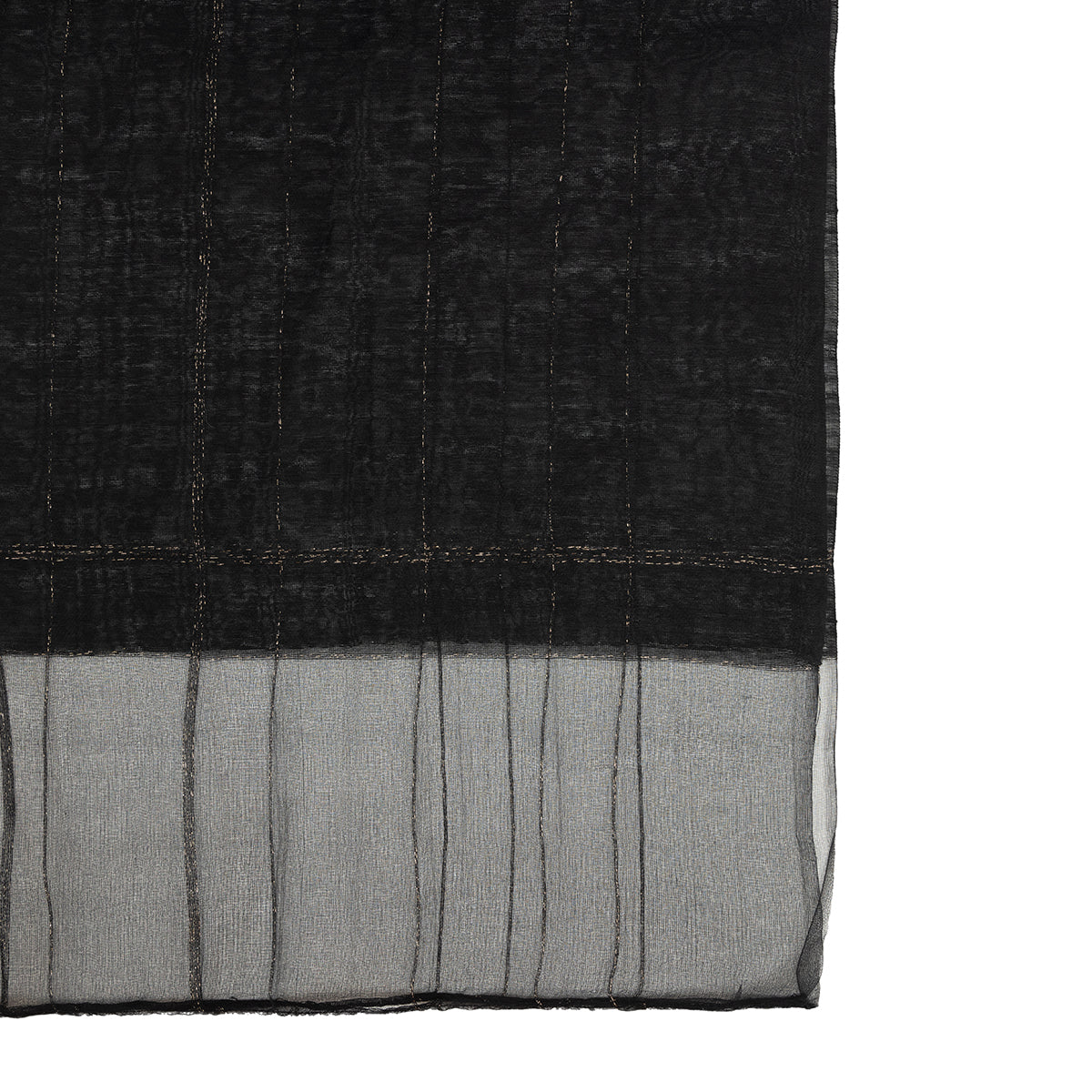 Foulard en soie noir
