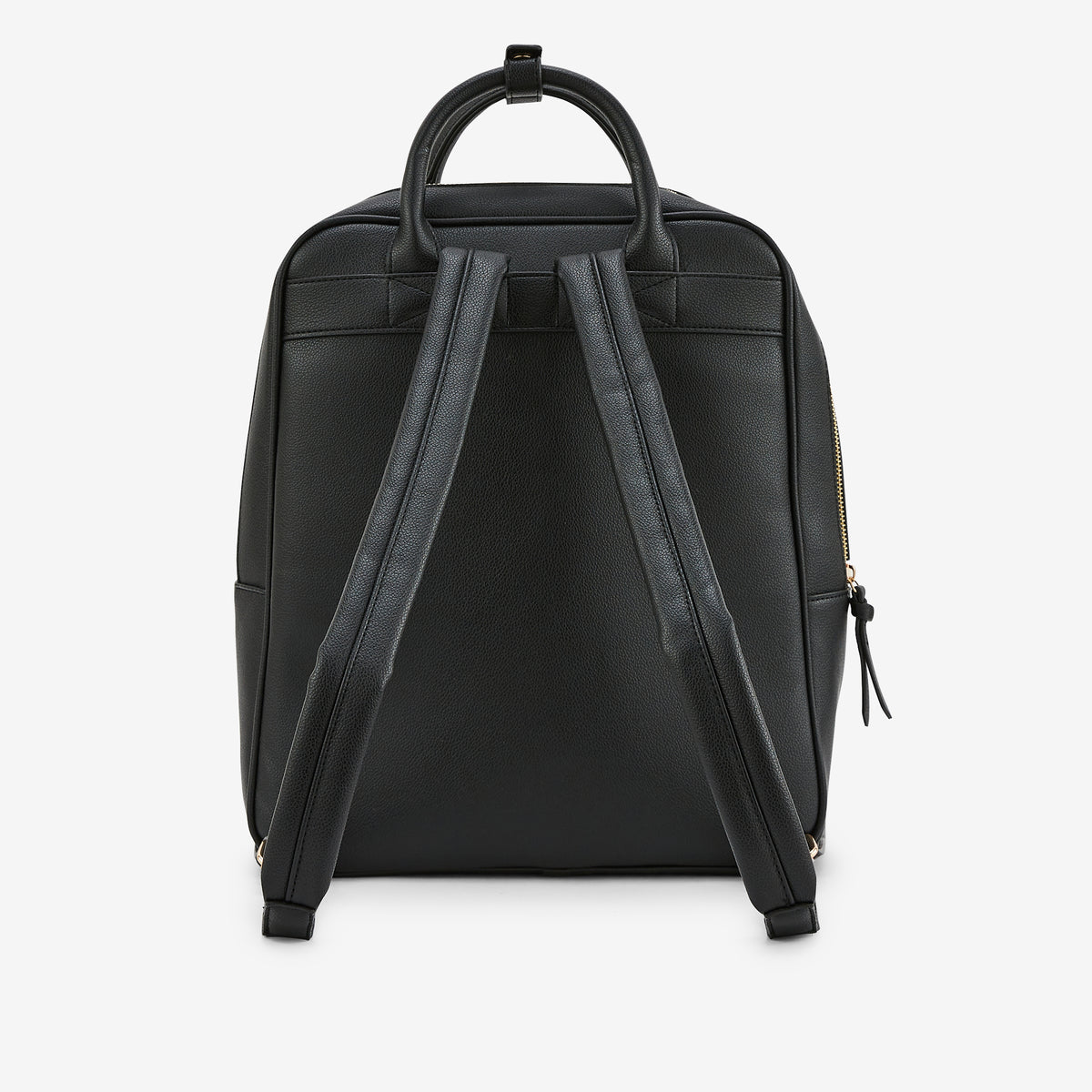 Sac à dos effet grainé noir