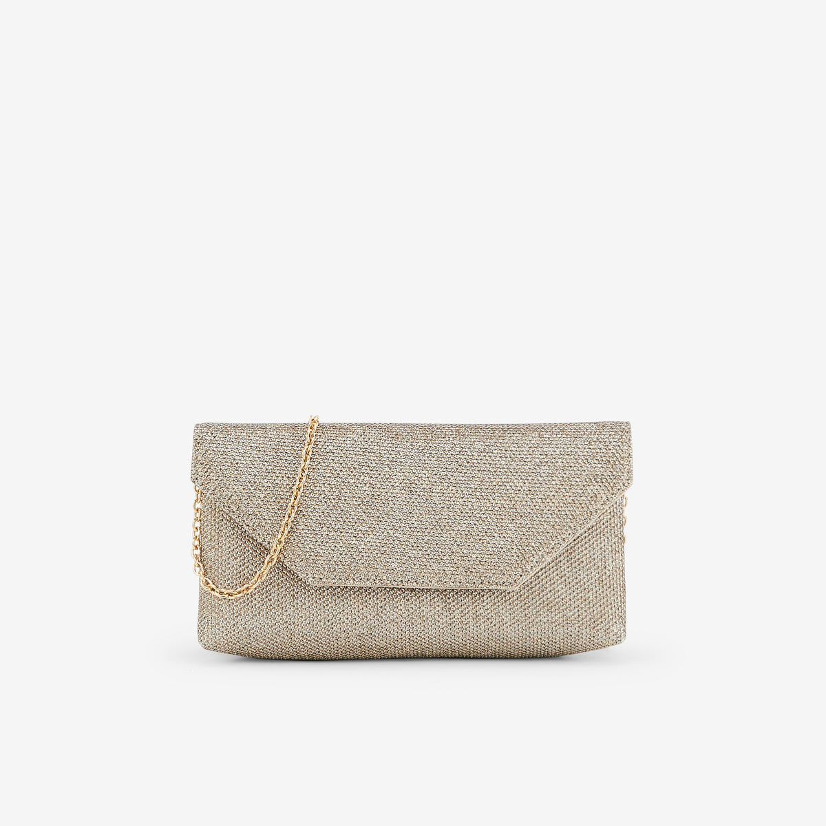 Pochette brillante dorée