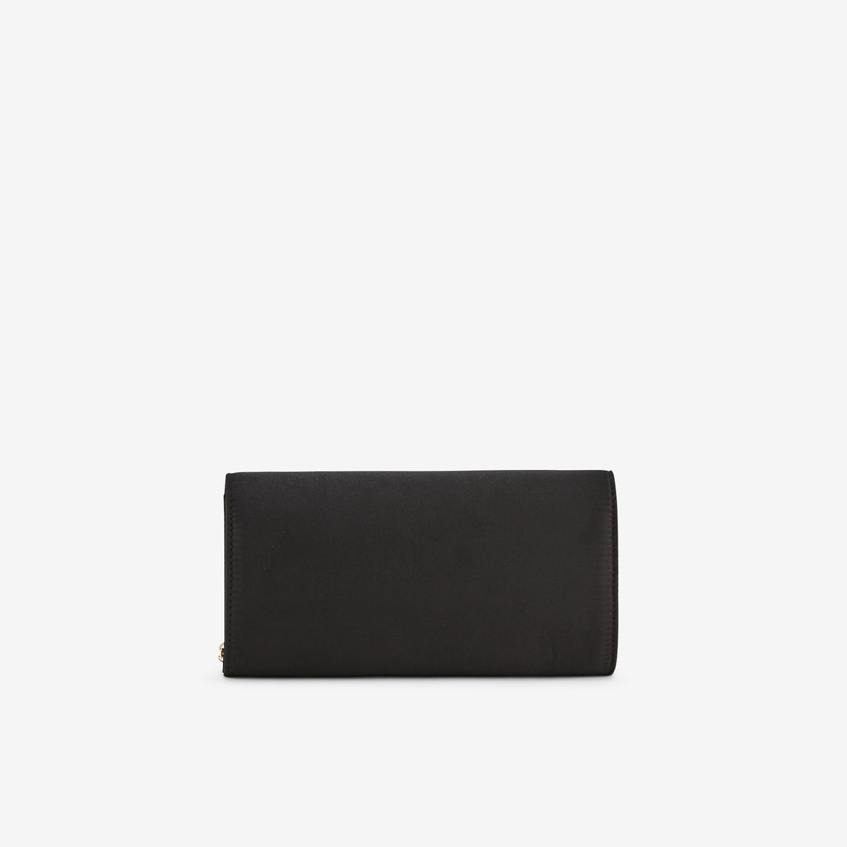 Pochette noire bi matière avec nœud décoratif
