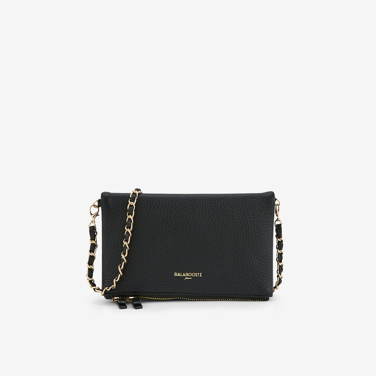 Pochette de voyage noire effet grainé