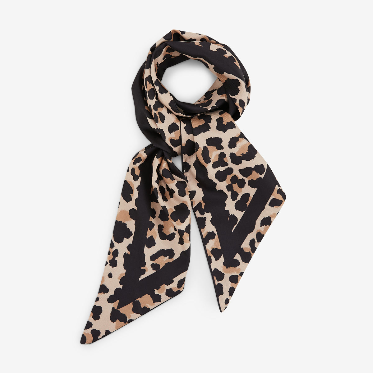 Foulard cravate motif léopard
