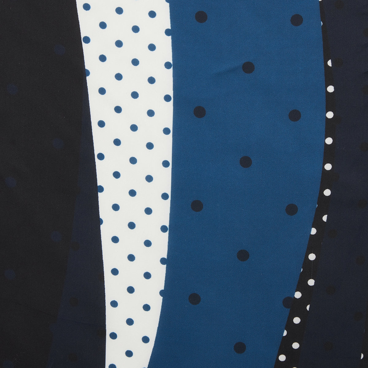 Foulard carré bleu à pois