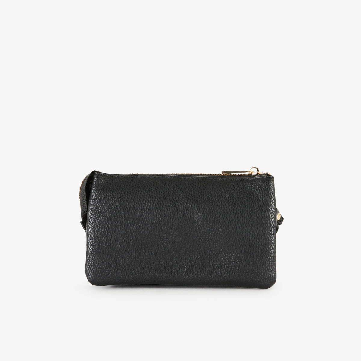 Sac multipoches noir effet grainé