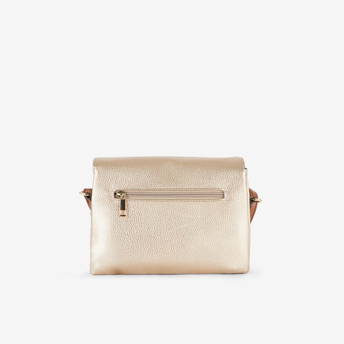 Pochette dorée effet grainé